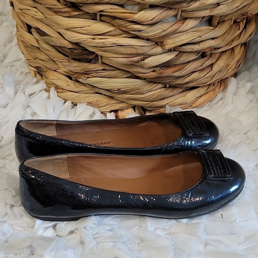 Marc by marc jacobs black patent leather Corpcore Office Siren Officecore flats